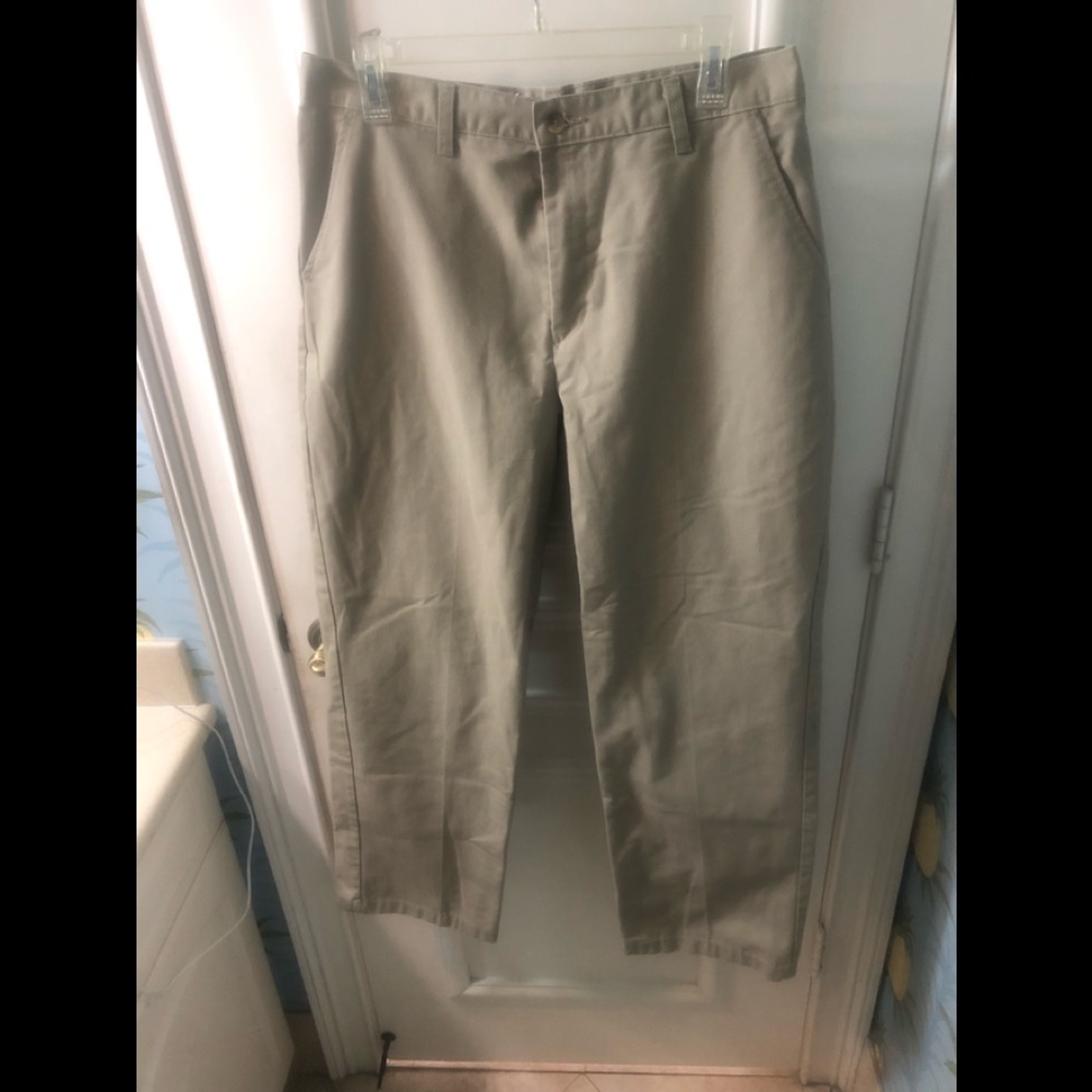 School Apparel Mens Tan Pants.  Size 34 X 30M